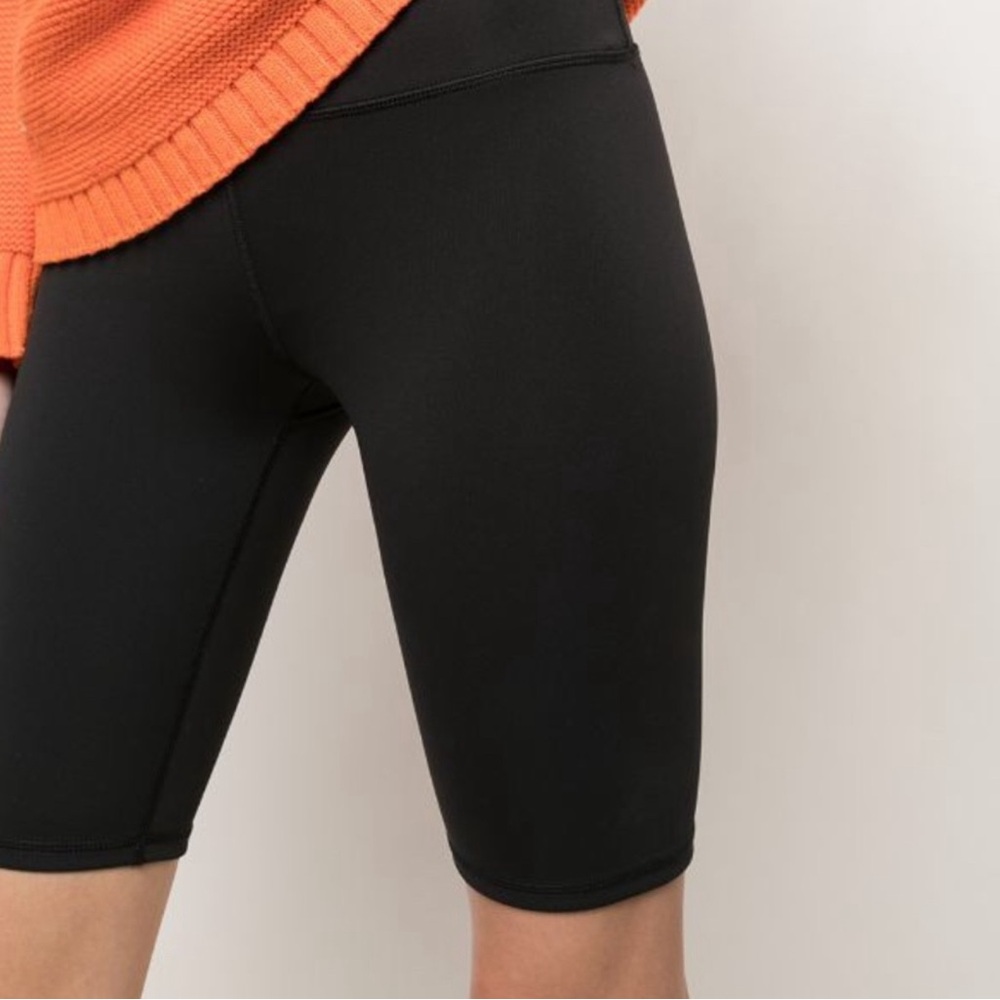Alice + Olivia Black Biker Shorts